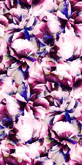 495894-欧美流行时尚手绘大花 女装连衣裙 