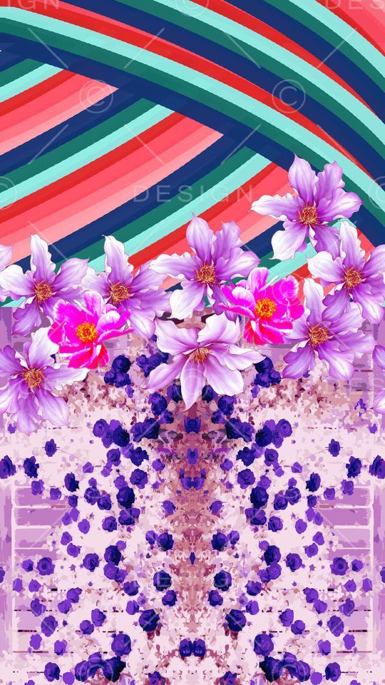 民族色调印花华亿平台图片