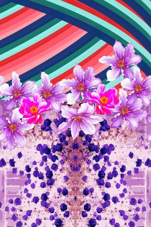 民族色调印花华亿平台图片