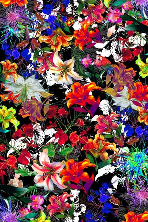 热带风印花华亿平台图片