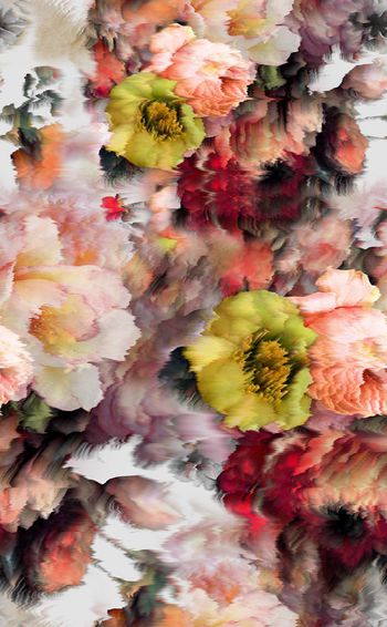 495945-流行时尚手绘水彩花卉印花-水彩系列