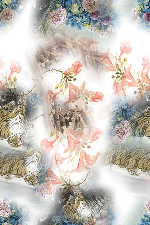 时尚印花华亿平台图片