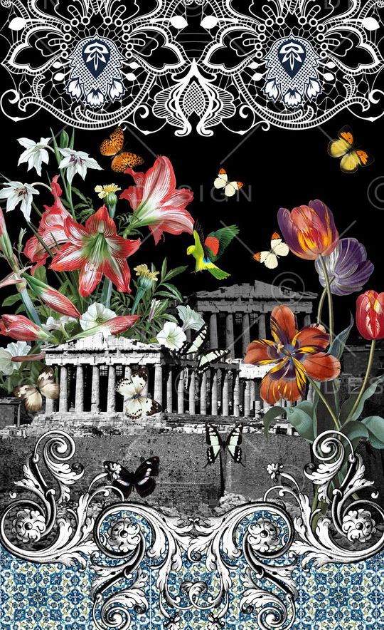 潮流时尚印花华亿平台图片