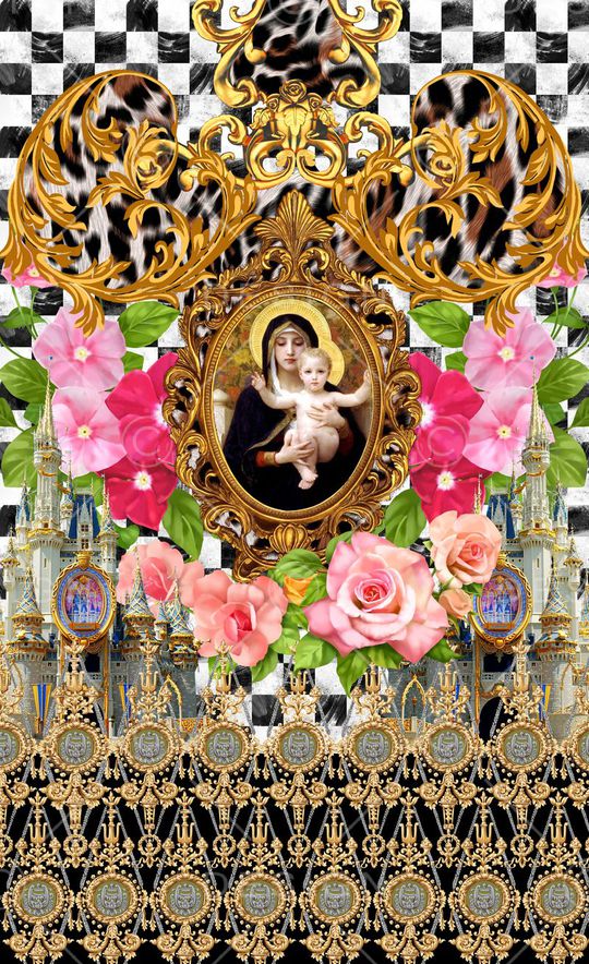 潮流时尚印花华亿平台图片