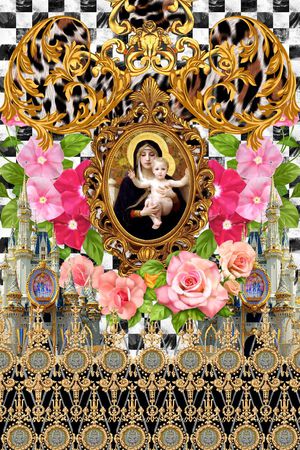 潮流时尚印花华亿平台图片