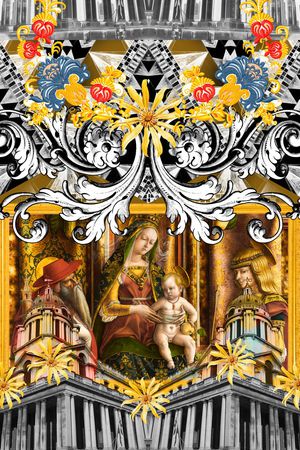 潮流时尚印花华亿平台图片