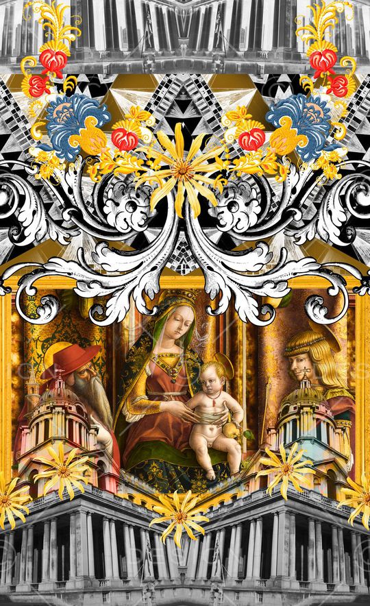 潮流时尚印花华亿平台图片