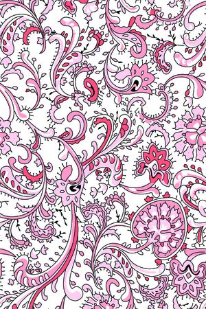 抽象植物印花华亿平台图片