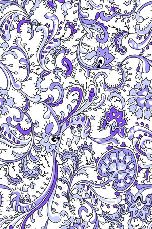 花卉线条印花华亿平台图片