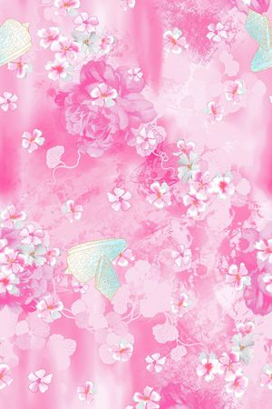 花卉印花华亿平台图片