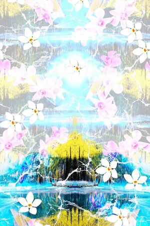 时尚写意印花华亿平台图片