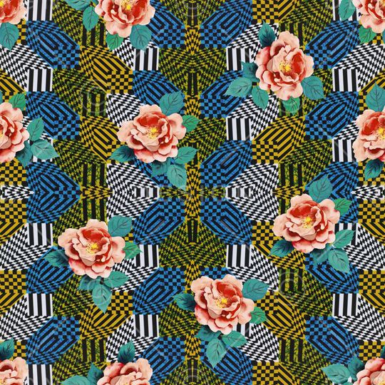 几何印花华亿平台图片