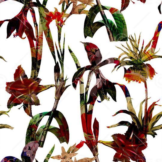 五彩印花华亿平台图片