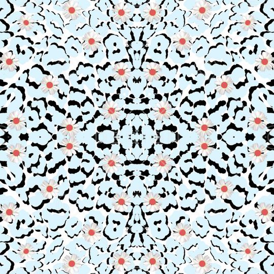 淡雅印花华亿平台图片