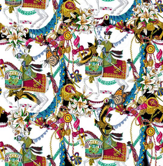 爱马仕风格印花华亿平台图片