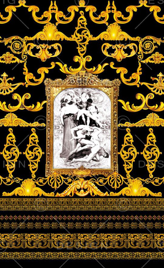 潮流时尚印花华亿平台图片