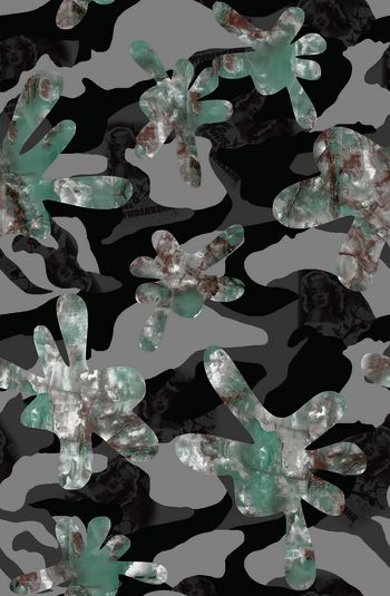 496662-复古时尚潮流矿石纹理抽象人物迷彩