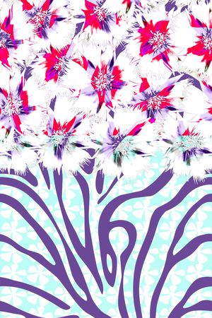 浪漫写意印花华亿平台图片