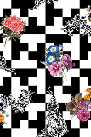 欧式印花华亿平台图片