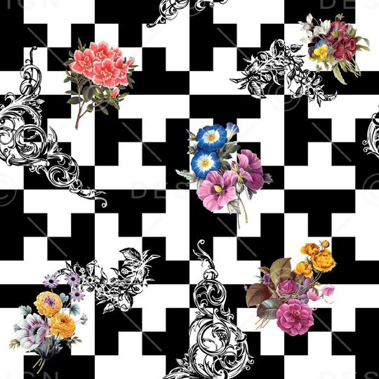 欧式印花华亿平台图片