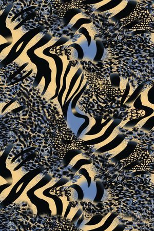 斑马纹印花华亿平台图片