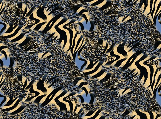 斑马纹印花华亿平台图片