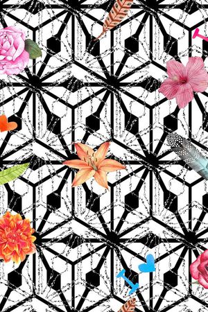 复古印花华亿平台图片