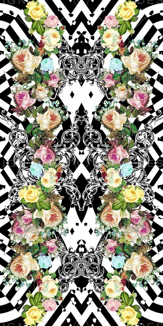 黑白印花华亿平台图片