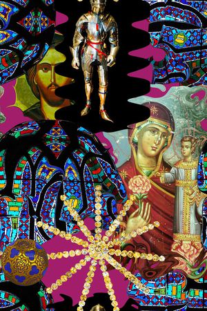 宗教元素印花华亿平台图片