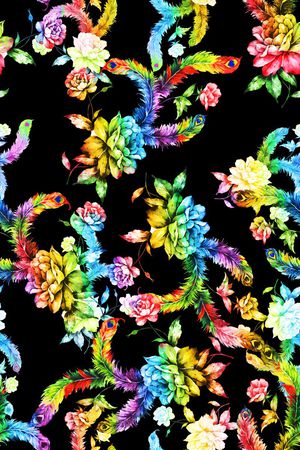 创意服装面料印花华亿平台图片