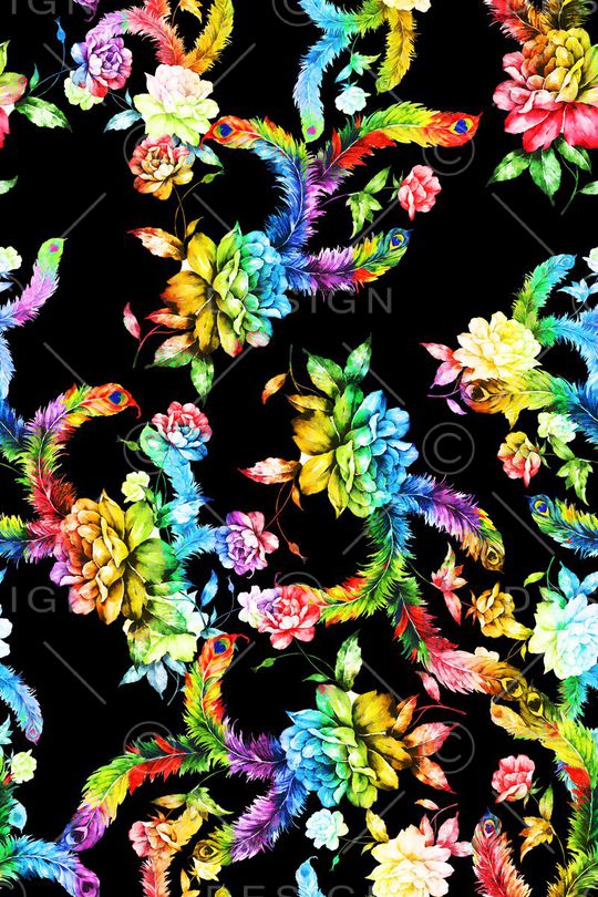 创意服装面料印花华亿平台图片