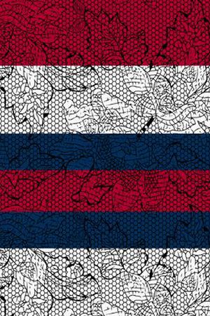 线条花卉印花华亿平台图片