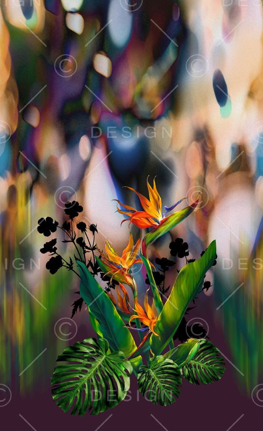 抽象印花华亿平台图片