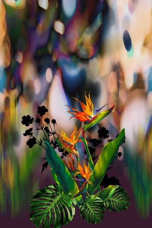 抽象印花华亿平台图片