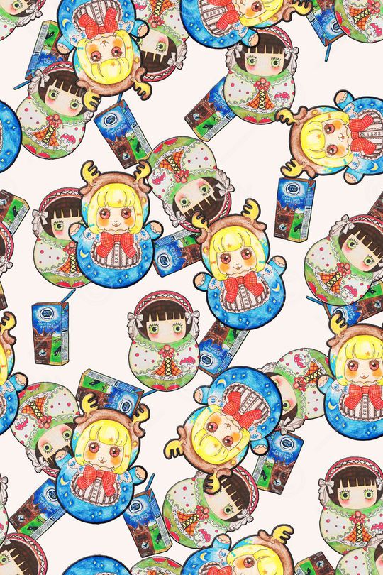 创意服装面料印花华亿平台图片