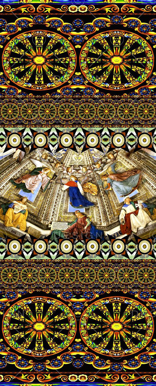 欧式宫廷风印花华亿平台图片