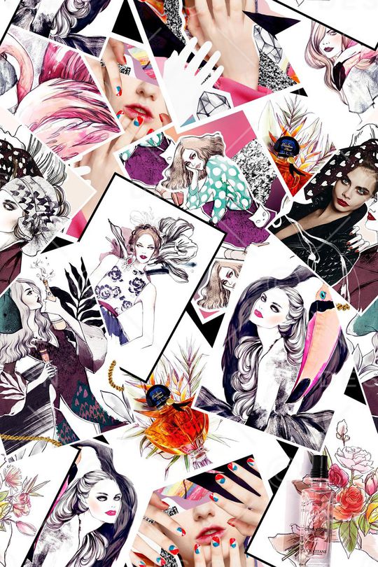 抽象印花华亿平台图片