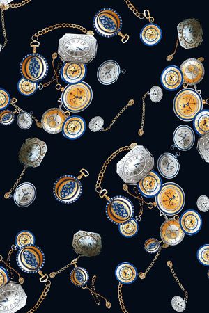 时尚怀表印花华亿平台图片