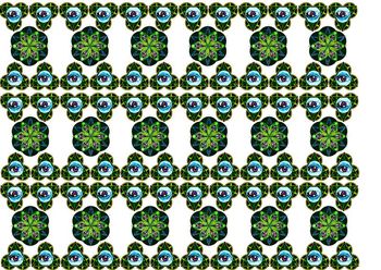 绿色印花华亿平台图片