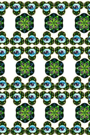 绿色印花华亿平台图片