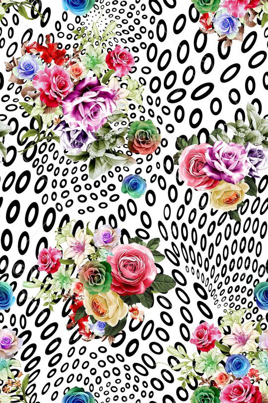 几何抽象印花华亿平台图片