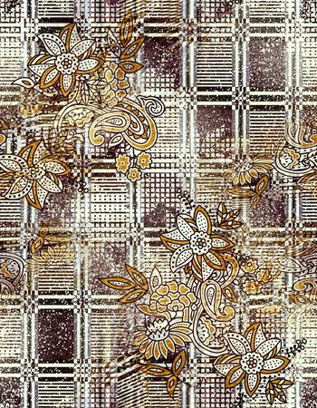 497718-天上人间 抽象方格线条 几何雕花