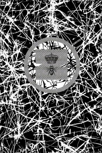 497722-黑白枯草肌理泥点字母符号铁板钢板蜜