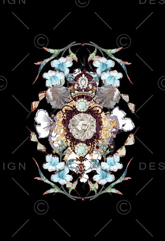 潮流时尚印花华亿平台图片