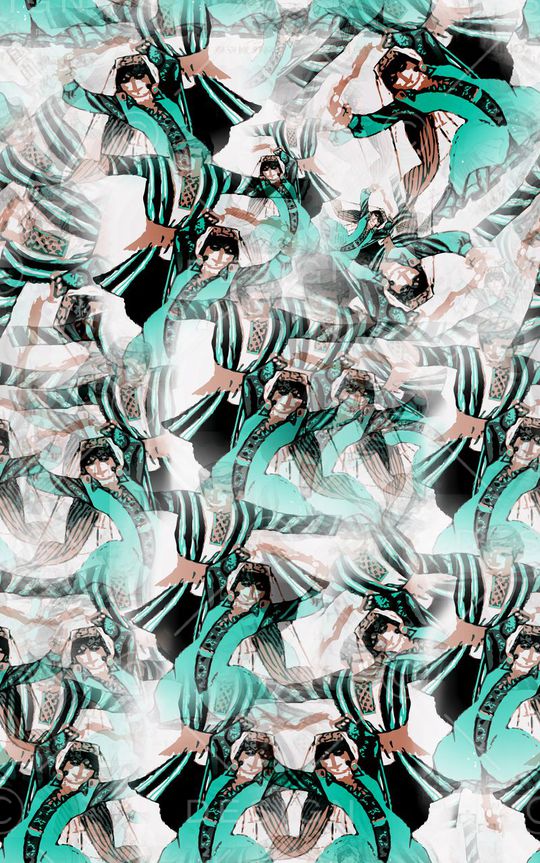 时尚男女混搭印花华亿平台图片