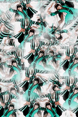 时尚男女混搭印花华亿平台图片