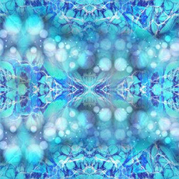 蓝色印花华亿平台图片