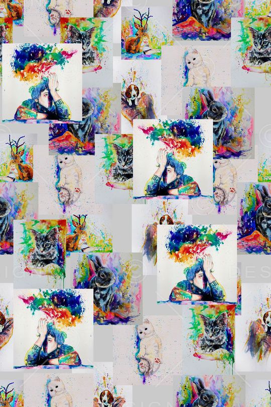 创意服装面料印花华亿平台图片