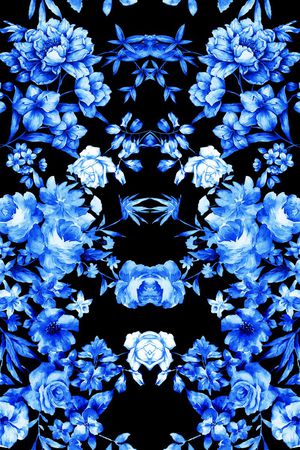 青花瓷印花华亿平台图片