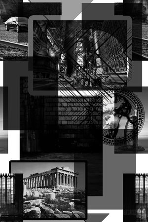 黑白风 流行时尚印花华亿平台图片